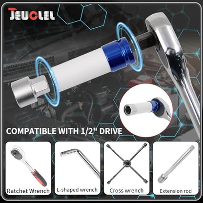 21PCS Wheel Locking Nut Key Kit Compatible with BMW Series - color: 21pcs 041-060 Scoket Set