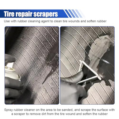 34PCS Tire Repair Patch Tool Kit (32mm/42mm/58mm) - size: 34PCS