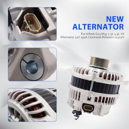 23100-EG010 Alternator Replace 11315N - size: 11315N
