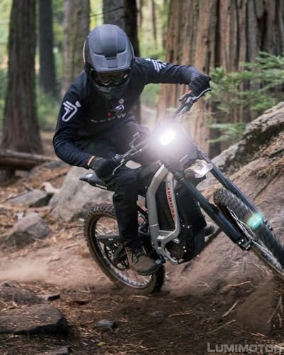 Dirt Bike Light Bar Motorcycle Headlight Light Kit w/Switch for 7/8" Handlebar Electric Dirt Bike E-Bike Minibike ATV Motorcycle
