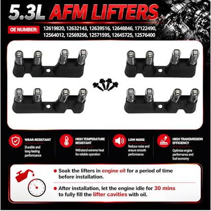 Gen4 5.3L LS AFM DOD Camshaft & Valve Lifters with Head Gasket Set - color: QH-DTB-GM5300-AFM-003