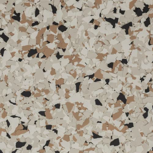 Colored Epoxies 20 LB Decorative Vinyl Flakes for Epoxy Garage Floors - color: Shoreline Flake