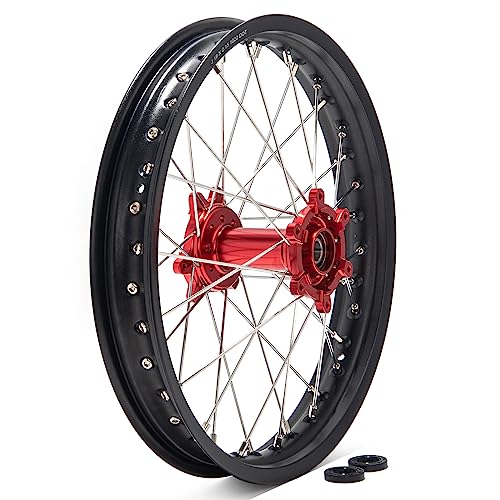 TOFR 18"x2.15" CNC Rear Wheel for Sur ron Surron Ultra Bee Rim Hub - color: Red, size: N/A Front 18" Rear