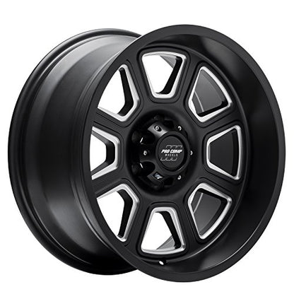 PRO COMP Alloys 5164-213647 Black Wheel with Alloy Steel (20 x 10. inches /6 x 135 mm, -18 mm Offset)
