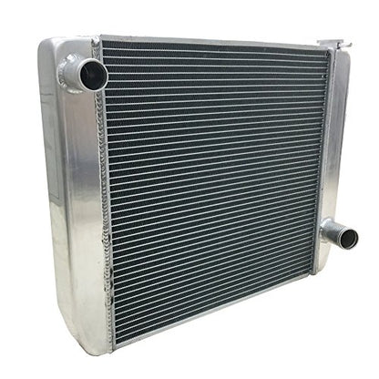 JSD 2 Row Single Pass Universal Aluminum Racing Radiator Overall 24" x19" x3" Compatible with Chevy GM SBC BBC - size: 24" x19" x3"