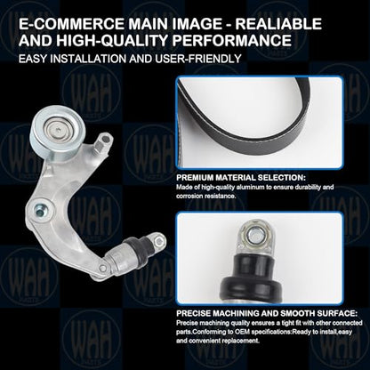 Drive Belt Tensioner Assembly Kit Compatible with Honda