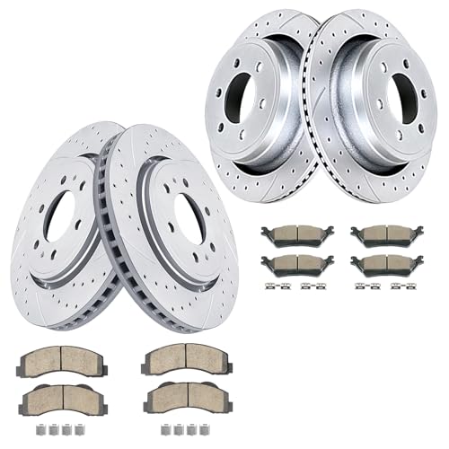 Acinoparts Front and Rear Brake Kit Replacement for 2012-2020 Ford F150 - size: ABK00401