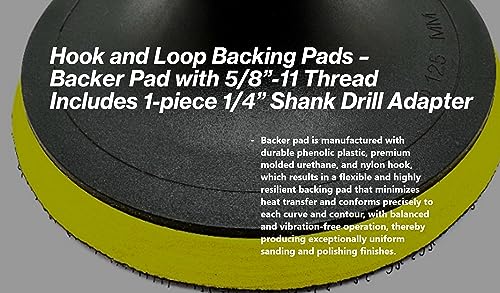 6" Hook & Loop Backing Plate for Sanding Polishing Buffering Pads - style: 6"