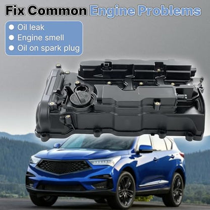 123105BAA01 Engine Valve Cover with Gasket Compatible with Honda Acura 2.0L