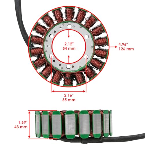 Caltric Stator and Regulator Compatible with Honda Vtx1800C1 Vtx-1800C1 2005-2007