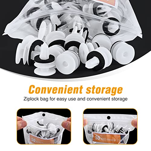 GOOACC 50PCS Door Panel Retainer with Sealer GM:11519031 Hummer H2 2003 - color: 50Pcs Door Panel Retainer