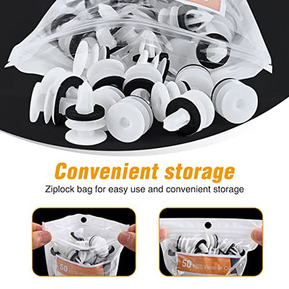 GOOACC 50PCS Door Panel Retainer with Sealer GM:11519031 Hummer H2 2003 - color: 50Pcs Door Panel Retainer