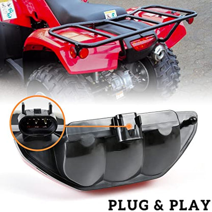 SAUTVS 1PC Red LED Tail Light for Honda Pioneer 500 TRX250 400X 2005-2024
