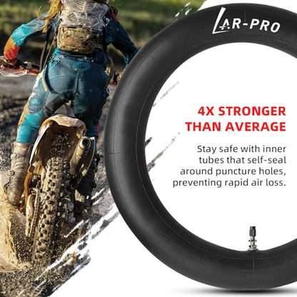 AR-PRO (2-Pack) 2.5/2.75-14” Replacement Dirt Bike Inner Tubes - 60/100-14” Tire Tubes for 50cc to 160cc Dirt and Pit Bikes - Compatible with Apollo RFZ, Atomik, Thumpstar, and More - size: 2.5/2.75-14", TR4 Valve
