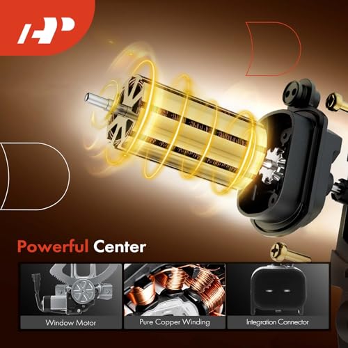 A-Premium Front Passenger Side Power Window Regulator with Motor (2-Pin) - style: Front Passenger