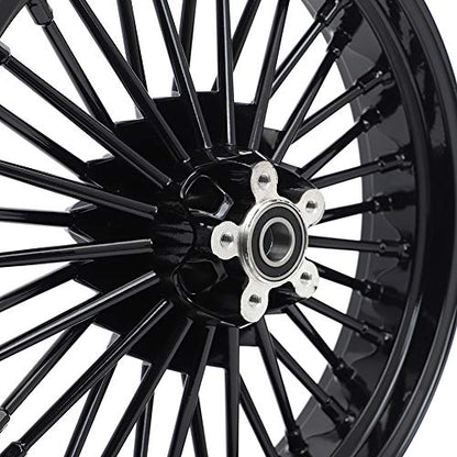 TOFR 18x3.5 18x3.5 Wheels Set 36 Fat Spokes For Harley Softail Slim 12-21 - size: Front:18x3.5 Rear:18x3.5