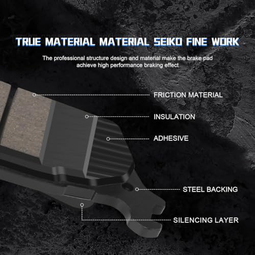 Ceramic Rear Brake Pads Kit for GMC Sierra 1500 2001-2006 - size: D834