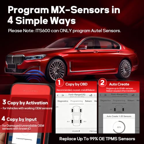 Autel MaxiTPMS ITS600 TPMS Programming Tool, Tire Sensor Activate & Relearn