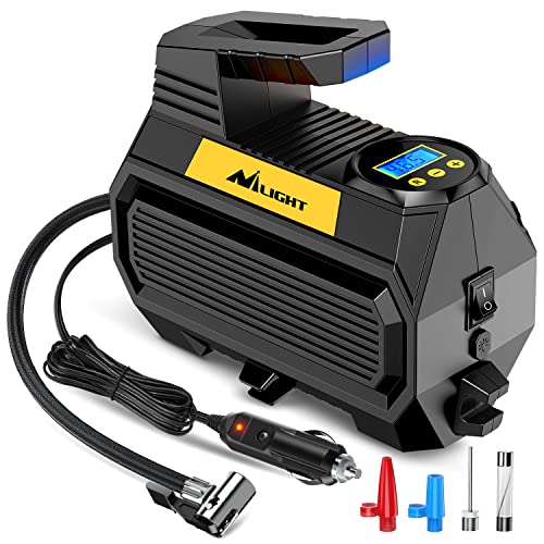 Nilight Digital Tire Inflator Air Compressor Portable Pump w/Pressure Gauge - color: Air Compressor Pump With Digital Gauge