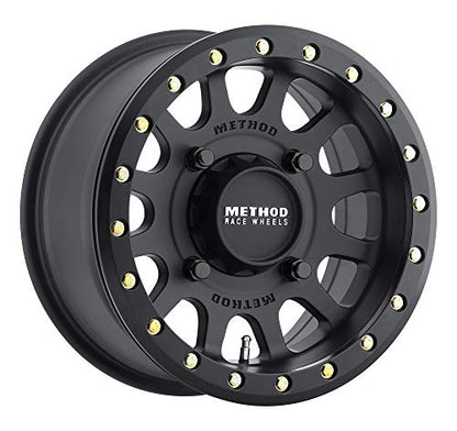 Method Race Wheels 401 UTV Beadlock Matte Black 14x7" 4x136", 13mm offset 4.3" Backspace, MR40147047543B - color: Matte Black, size: 14x7 inches