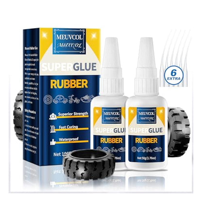 Rubber Glue 100g, Clear Super Glue for Rubber, RC Tires, Seals, Gaskets - size: 100g