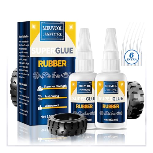 Rubber Glue 100g, Clear Super Glue for Rubber, RC Tires, Seals, Gaskets - size: 100g