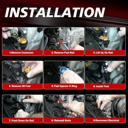 0280158233 Fuel Injectors Fit for 2011-2015 Jeep Grand Cherokee