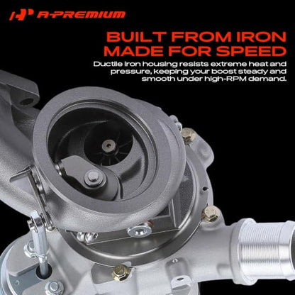 A-Premium Complete Turbo Turbocharger with Gasket Kit & Wastegate Actuator - style: Turbo with Gasket Kit
