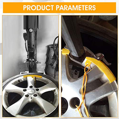 Wheel Protector, Scratch and Brake Dust Protection Rim Guard 5-Piece Set for Cars Trucks Motorcycles Daily Driving Off-Road Commuting