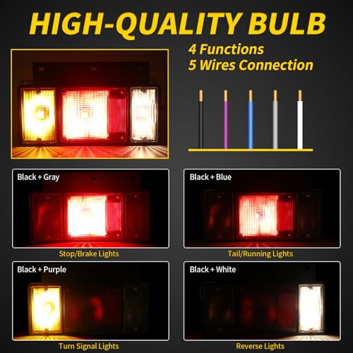 Truck Tail Light Bar Kit Replace for Isuzu Halogen With Bulbs - color: Tail Lights-H
