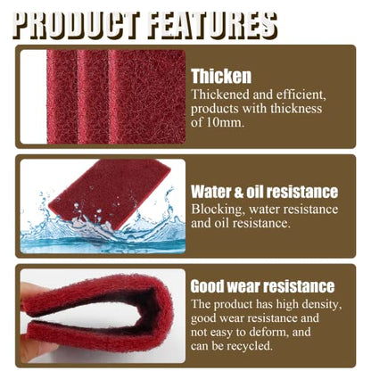 4 Pcs 4.7x7.9 Inch 7447 Fine Scuff Pads for Paint Prep Sanding - size: Coarse, 4pcs