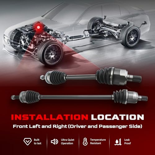 Betthand Front CV Axle Set Fit for 2011-2014 Hyundai Sonata 663720 663721 - size: 663720+663721
