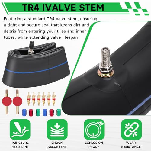 2.25/2.50-17" Heavy Duty Dirt Bike Inner Tube TR4 Staight Valve Stem Tyre Tubes for Honda Kawasaki Yamaha Suzuki Pit Dirt Bike 110cc 125cc 140cc Tire Tube Dirt Bikes Moped Inner Tire - size: 2.25/2.50-17" 2pcs