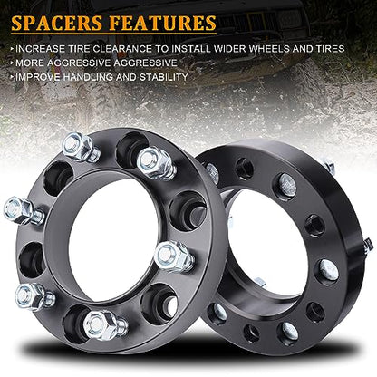 BRTEC 1.25" 6x5.5 Hubcentric Wheel Spacers for Toyota Tacoma 4Runner - color: 4PCS/1.25"