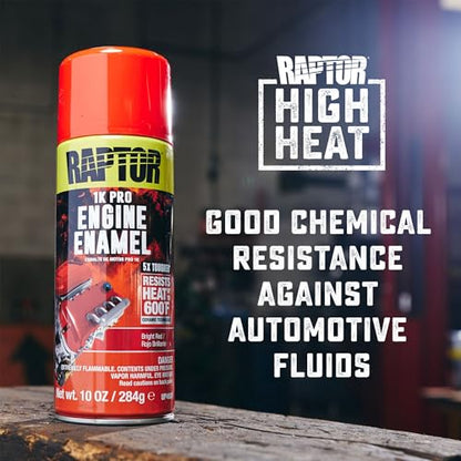 RAPTOR Engine Enamel Primer Spray, Professional Grade, Satin Black - color: Satin Black