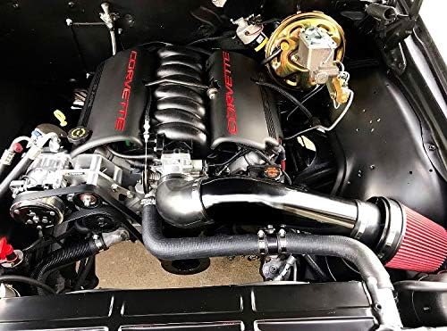 LS Swap Cold Air Intake - Black, Universal Fit, LS1 LS2 LSX Restomod A-Body G-Body Camaro Chevelle GTO Monte Carlo Caprice
