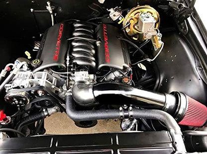 LS Swap Cold Air Intake - Black, Universal Fit, LS1 LS2 LSX Restomod A-Body G-Body Camaro Chevelle GTO Monte Carlo Caprice