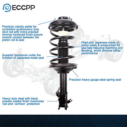 ECCPP Complete Struts Spring Assembly Front Fit for Ford Edge 2007-2010 - size: 172889 172888