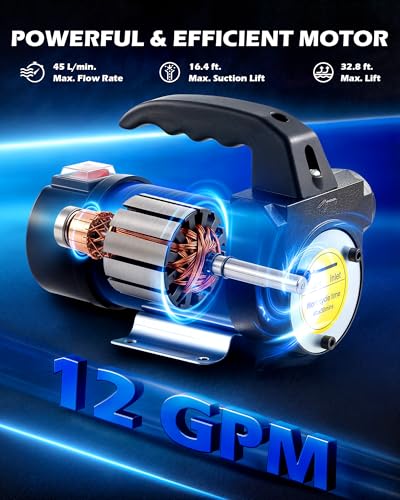 OMT Diesel Transfer Pump, 12V Fuel Transfer Pump - color: 12GPM Diesel Pump