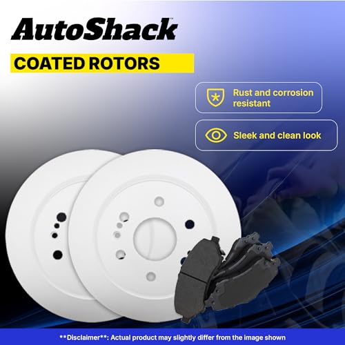AutoShack Front & Rear Coated Rotors & Ceramic Pads for VW Jetta 2006 - style: ArmorStop & Pad