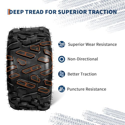 Garvee 2 Pack 26x11-14 ATV UTV Tires 6-Ply All-Terrain Tubeless Tires for Daily Work, Hunting & Recreational Riding on ATV, UTV, Quad and 4 Wheeler - size: 26X11-14, style: Pattern A