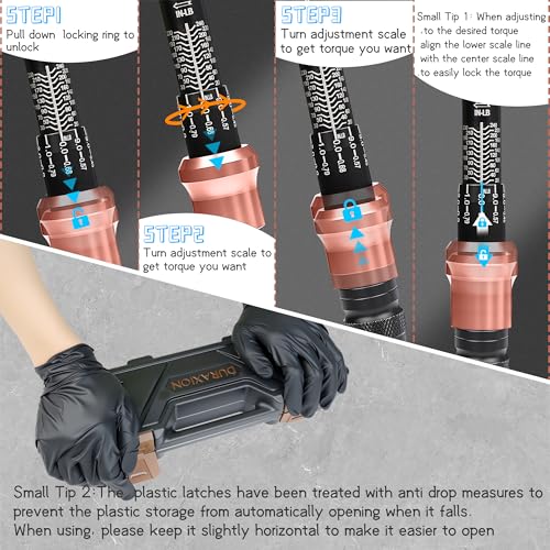 Torque Wrench 1/4-Inch Drive Dual Range Scales 20-240 In.lb/2.3-27.1Nm - size: 1/4" 20-240IN.LB