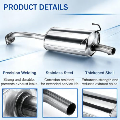 Rear Exhaust Muffler for 2012-2014 Honda CR-V 2.4L Direct Fit CRV4 - size: 12-14 Honda CR-V