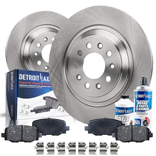 Detroit Axle - Rear Brake Kit for 2014-2023 Jeep Cherokee - size: 6PR42468/kit
