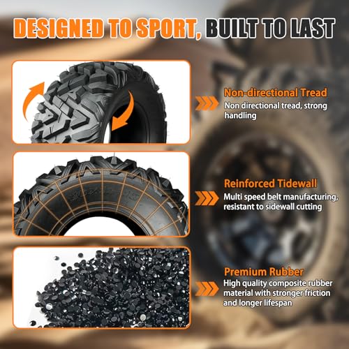 TRIPOWER 26x11-12 ATV UTV Tires 26x11x12 All Terrain Tires Trail Sand Mud Off-Road Tire, 6-Ply Tubeless, Set of 2 - size: 26x11-12
