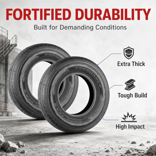 2-Pack Fits Goodyear Endurance All Season Trailer Tire ST225/75R15 Load E