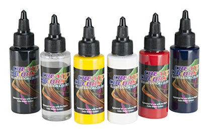 Createx Colors Createx Illustration Primary Set, 2 oz. - style: Primary 2oz. Set