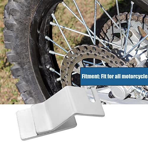 Motorcycle Tire Holder Hook,Off-Road Tire Removal Install Assistance Changer Tool for Dirt Bike,Tire Changing Tool - color: Silver