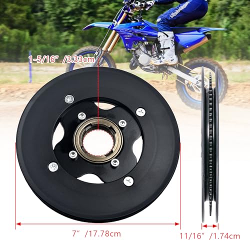 Rear Sprocket Freewheel Chain Plate Guide Assembly for Razor MX500 MX650 RSF350 SX500 Replacement 80 Tooth Sprocket, Mini Bike Freewheel Parts, Pit Bike Sprockets