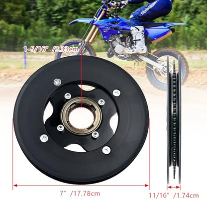 Rear Sprocket Freewheel Chain Plate Guide Assembly for Razor MX500 MX650 RSF350 SX500 Replacement 80 Tooth Sprocket, Mini Bike Freewheel Parts, Pit Bike Sprockets